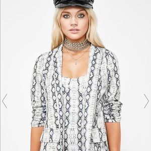 Dollskill Snakeskin blazer